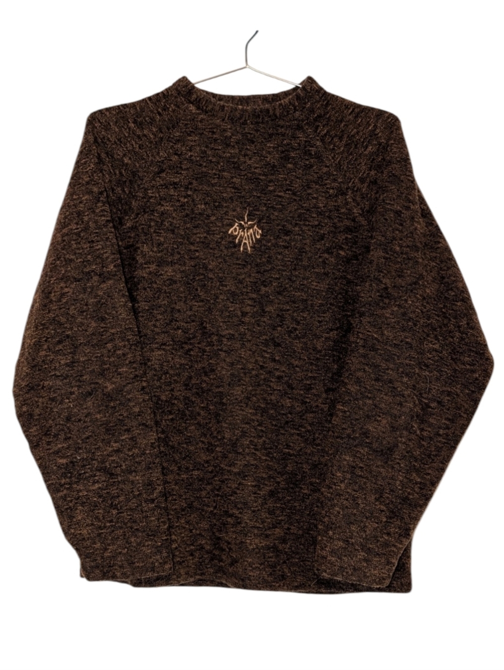 Retro Prana Heathered Brown Crewneck Sweater